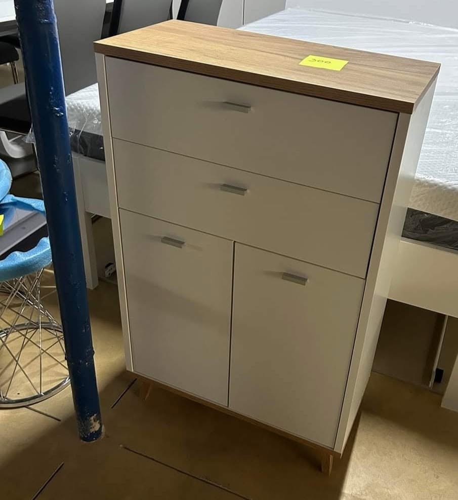 Dulap compact stejar și gri
